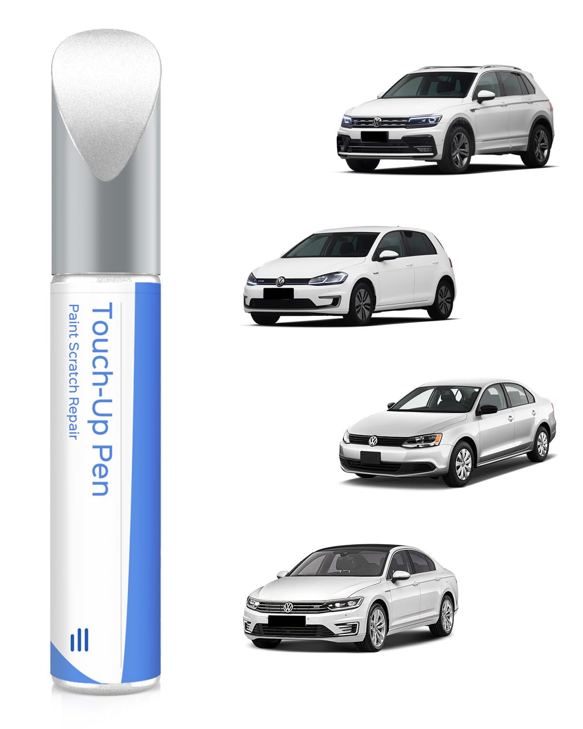 LC9A/0Q Pure White Lackstift Kompatibel mit VW/Volkswagen Exakte Übereinstimmung für Chips und Kratzer - 1