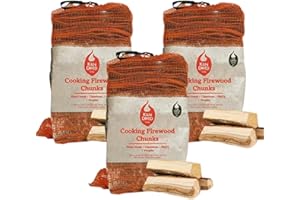 GREEN OLIVE FIREWOOD COMPANY Green Olive Firewood - Cooking Firewood Logs - Kindling Wood Fire Logs - Restaurant Grade Fire Wood ready to burn for Pizza Oven, bbq, Campfire, Outdoor fireplace & More - bbq wood - 18Lx3