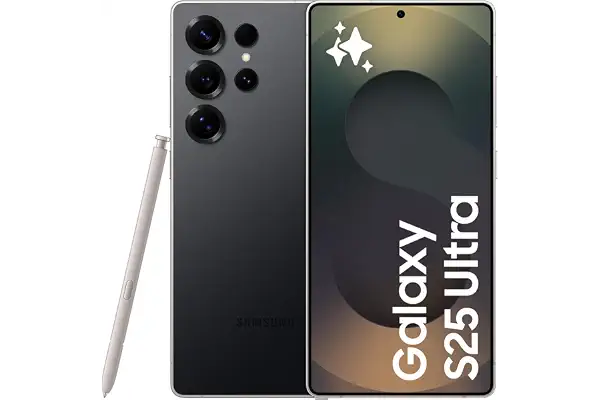Samsung Galaxy S25 Ultra 256GB Teléfono Móvil con IA, Galaxy AI, 12GB RAM, Cámara 200MP, Dual SIM, IP68, Garantía del Fabricante 3 Años + 1 Año Extra, Titanio Negro (Versión Española)
