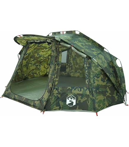 Tonnelle -Tente de pêche 4 personnes vert olive libération rapide FR536335