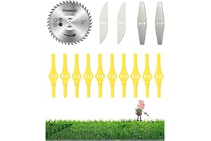 Wrneaoch 15 pezzi tagliabordi, tagliaerba con coltello a batteria, tagliabordi, coltello per utensili elettrici per esterni