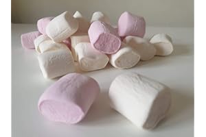 ROCH SWEETS Veggie Mallows Pink White Marshmallows Vegan (1500g)