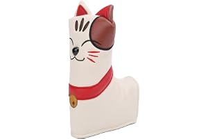 Golf Putter Head Covers, Cat Lucky Golf Club Head Covers PU Leathe Putter Blade Headcover Magnetic Closure L Type