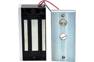 AOAMZ Serrure magnétique électrique 60KG/135LBS 12V de la porte Simple pour système de contrôle d'accès, Verrouillage de Porte magnétique NC Fail-safe Mode