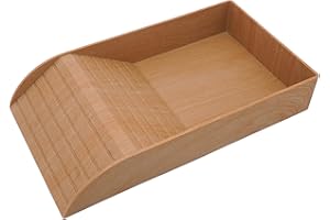 NOMAL Tortoise Food Bowl Tortoise Bath ABS Plastic Tortoise Water Bowl with Ramp Climbing Pet Sun Terrace, Suitable for Turtles Snakes Lizards (Wood grain texture)