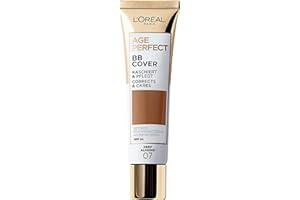 L'OREAL PARIS L'Oréal Paris Age Perfect BB Cream 07 Deep Almond, light-weight, Infused with hydrating serum, Vitamin B3, SPF 50