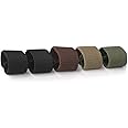 JASGOOD Nylon Canvas Web Belt Elastic Loop Keeper for 1.5inch Wide Belt(set of 5)