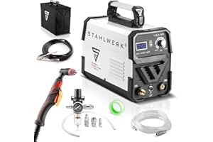 STAHLWERK CUT 40 ST Découpeur plasma IGBT avec 40 ampères, puissance de coupe jusqu'à 10 mm, convient pour les tôles peintes & la rouille volante, 7 ans de garantie constructeur