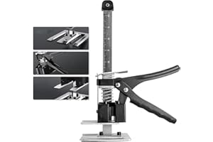 Guolich Sollevatore per Pannelli di Llivellamento a Risparmio di Lavoro, 529 lb/240 kg, per Pavimenti, Porte, Installazione di Armadi, Sollevatori per Cartongesso, con Scala (29 cm)1 pezzo