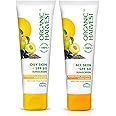 Organic Harvest Sunscreen SPF 60 All Skin & SPF 60 Oily Skin Type Combo with Blue Light Technology, Protects From Harmful UVA & UVB Rays, PA+++, 100% Organic 100gm (Pack of 2)