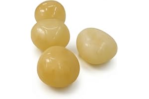 ESSENCIALES Cuarzo Citrino Piedra Natural Pulida - Amplifica tu Energía Vital, relaja tu Mente y mejora tu Confianza