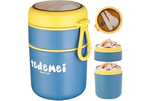 Mineup Thermos Pappa Neonati Acciaio Inossidabile, 710ml Thermos Alimenti Caldi, Thermos per Alimenti, Contenitore Termico Alimenti per Zuppe, Porridge, Riso, Yogurt