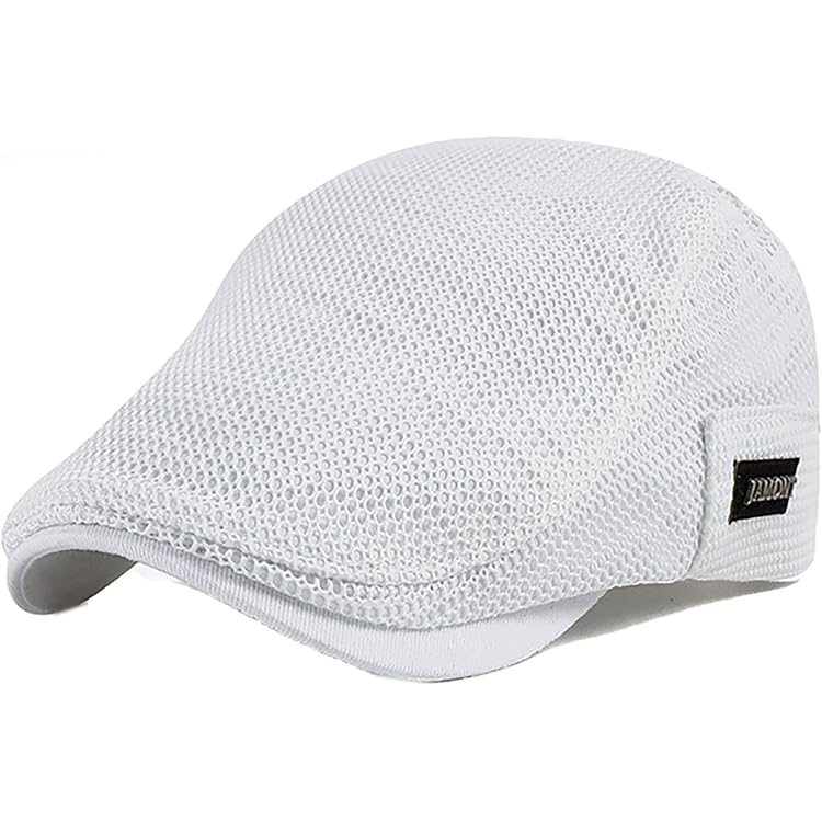 Béret Homme Classique - Casquette Plate Gavroche - Polyester Respirant - Taille Unique Réglable - Style Rétro