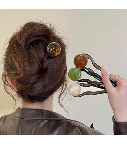 Forcine Made In France 4 Forcine Per Capelli Vintage In Plastica Tartaruga – Bastoncini, Lunghezza 4 Pollici, Made In France Pinza Freno Moto - Foto 6