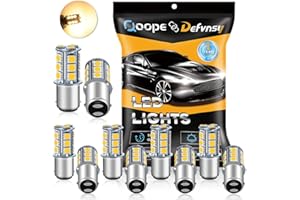 Defvnsy 1142 BA15D Bombilla LED Super Brillante Blanco CáLido Sin Polaridad 12V-24V 1130 1196 1004 94 RV Bombilla 5050 18smd Bombillas Para Camper Remolque Barco Luz Trasera Interior Bombilla (10 Pcs)