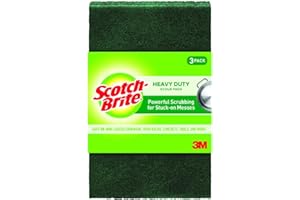 3M Scotch-Brite 223 Heavy Duty Scour Pad, 6" X 3.8", 3-Pack