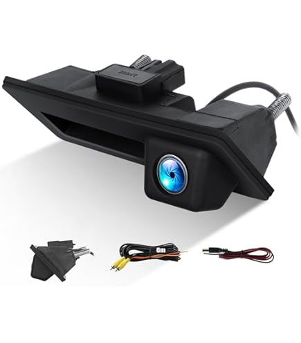Navinio Tronco Manija Vehículo Cámara De Vista Trasera Estacionamiento Inversa Para A3 A4 A6L A8L A8 Q7 A4 B6 C6 B7 8P 8E 8H Q5 Q7 Impermeable Visión Nocturna Reverse