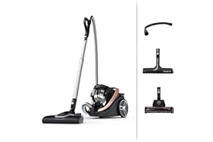 Rowenta RO7954EA Silence Force Cyclonic Effitech Aspirapolvere a Traino Senza Sacco, Capacità XXL 2.5 Litri, Potenza 500 W, Aspirapolvere Potente e Silenziosa, Sistema di Filtraggio HEPA