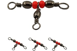 SHADDOCK FISHING Shaddock T-Turn 3 Wege Angeln Wirbel Messing Barrel Dreifachwirbel Druckknöpfen Kreuz Line Angeln Line-Anschlüsse gegen Verheddern Tackle Equipment Test 20-45kg