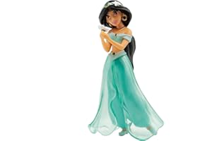 Bullyland 12455 - Statuetta di Walt Disney Aladdin, Principessa Jasmin, circa 9,7 cm, ideale come statuetta per torte, fedele ai dettagli, senza PVC, ottimo regalo per bambini per giocare fantasiosi