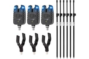 Eurocatch Beetmelder - Bastone da pesca con 3 aste - pesca alla carpa