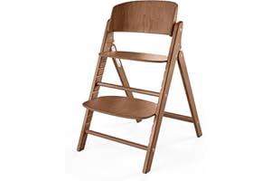 CYBEX Gold Trona 3 en 1 CLICK & FOLD, 6 meses - 99 años, apta desde el nacimiento con la hamaca Gold Bouncer Nest, incluye el kit para bebés y bandeja, madera de haya/plástico, Dark Natural