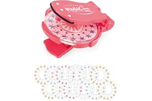 Layhou Juego de grapadora de cabello, con 180 gemas y herramienta de peinado, Juego de decorador con lentejuelas brillantes, Gemas para niñas, niños y Mujeres brillantes para regalo