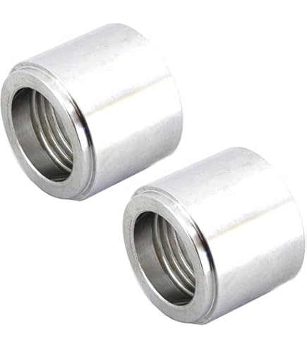 4pcs AN6 Male Billet Aluminum Alloy 9/16‑18in Diameter 6AN Thread Male Billet Replacement Weld In Fitting Bung - Foto 7
