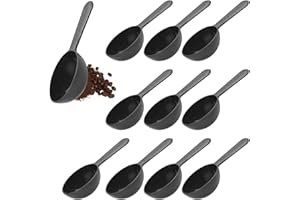 SDFLKAE Lot de 10 cuillères doseuses, cuillères à mesurer quantitatives, cuillères doseuses en plastique, cuillères à mesurer en plastique, cuillères à mesurer réutilisables en plastique pour café, thé, lait