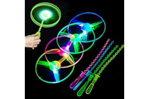 PIUCRTY Regalos Cumpleaños Niños Colegio Platillos Voladores Luminosas 12Pcs Juguetes Relleno Piñata para Invitados Infantil Regalitos Guarderia Alumnos Primaria Fiesta Detalles Comunion Sorpresas