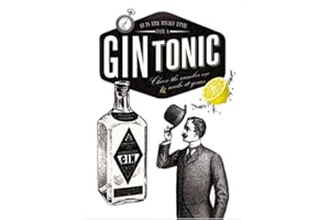 Nostalgic-Art Plaque Vintage Gin Tonic – Idée de Cadeau pour Les Amateurs de Cocktails, en métal, Design Retro pour la décoration, 30 x 40 cm