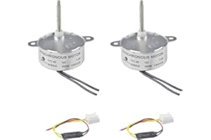 CHANCS arbre longueur 46mm 5 tr/min moteur à engrenages synchrone TYC-40 DC 12V pour Fiber optique Christnas ornement moteur électrique 2PCS
