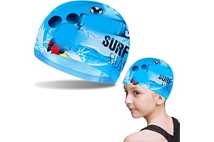 UHDS Cuffia Piscina Bambino, Cuffie Piscina Bambini, Cuffia da Nuoto Unisex, Cuffia da Nuoto da Cartone Animato per Studenti per Bambini