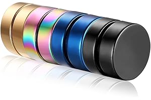 Flongo Pendientes Magnéticos Mujer Hombre: Pendientes Acero Inoxidable Redondos sin Aros Punk Hip-Hop Rock Fancy Gift Jewellery - Regalos Cumpleaños Aniversario