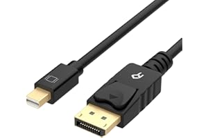 Rankie Kabel Mini DisplayPort (Mini DP) na DisplayPort (DP), 1,8 m, czarny