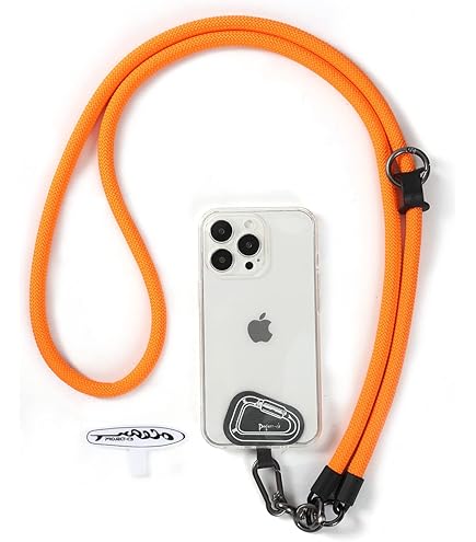Cordino Per Cellulare Con Patch - 160cm, Universale, Portachiavi O Da Collo, Colore Arancione - Foto 13