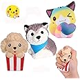 Anboor 3 Pcs Squishies Dog Cat Kawaii Scented Soft Slow Rising Animal Squishies Squeeze Stress Relief Kids Toy Prime Collection Gift