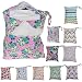 Cute Cartoon Two Zipper Pockets Waterproof Reusable Baby Cloth Diaper Nappy Wet Dry Storage Bag Tote