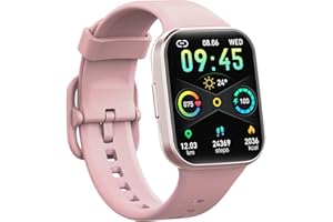 UAUE Reloj Inteligente Hombre Mujer, 2023 Nueva Smartwatch con Pulsómetro, 1.69" Smartwatch Hombre con Monitor de Sueño, Podómetro, 25 Modos Deportes, Impermeable IP68 Pulsera Actividad para Android iOS