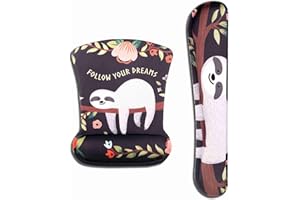 AOKSUNOVA Tapis de Souris, Ergonomique, avec Repose-Poignet, pour Souris et Clavier