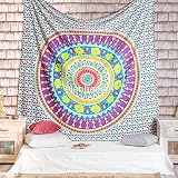 Indian Circle of Blumen Tapisserie rund Wohnheim Beach Überwurf Wandteppichen, indisches Mandala, Queen Bett Decor Tabelle, Ethnic Dekorative Wall Decor Art, dekorative Urban Beach Überwurf