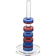 Supertek Floating Ring Magnets Set of 5 with Plastic Stand | Science & Physics Educational Toy | Brain Boosting Activities for Kids 4+