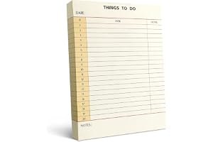 Spakon 300 Sheets Daily to do List Notepad Notebook Library Card to do Planner Checklist Memo Writing Pad Schedule Note Pad Reminder Office Planning Homework Pad for Task, 6" x 8" (Things To do)