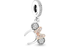 Doyafer 925 Sterling Silber Charms Eisen Cool Man Winnie Mickey Minnie Perlen Für Frauen Armbänder Halskette Geschenke von Familie und Freunden 3-Stück/Paket