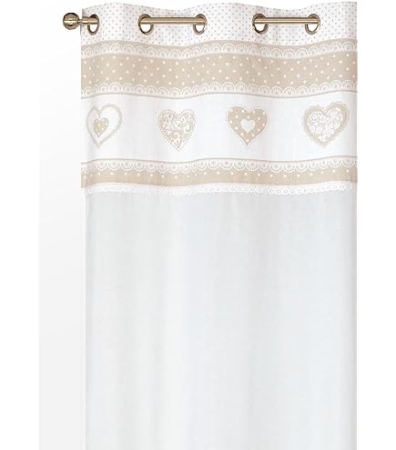 Paire De Stores Voilage Atout Ciel 60x140cm - Blanc Avec Passe-Tringle