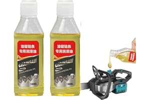 GÉNÉRIQUE 2 Pack Huile Chaine Tronçonneuse, Huile Tronconneuse Electrique, 100ml *2, Guide-Chaîne De Tronçonneuse Pour Taille-Haies, ÉQuipements Hydrauliques