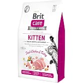 Brit Care Kitten Healthy gowth &amp; Development, Yavru Kediler, Hamile Veya Emziren Kediler İ&ccedil;in, Tahılsız, Hipoalerjenik, Taze 