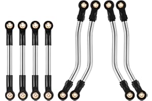 INJORA Edelstahl Hochleistungs Chassisstangen für 1/24 FMS FCX24M Upgrade