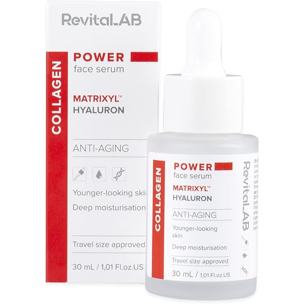 Veganes Collagen Serum Für Trockene Haut – Mit Meereskollagen & Hyaluronsäure, 99% Natürliche Inhaltsstoffe, 30 Ml