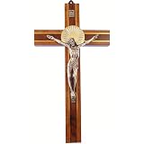 Deux Tons mural en bois corpus Croix 20,3cm (20cm) en métal cadeau crucifix en bois Deux Tons mural en bois corpus Croix 20,3cm (20cm) en métal cadeau crucifix en bois